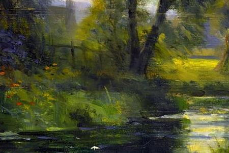 Фрагмент Вечер на озере