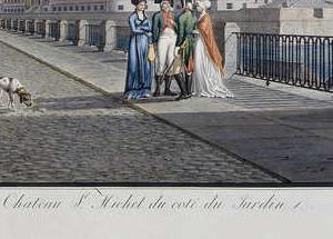 Фрагмент Вид Михайловского замка со стороны Фонтанки