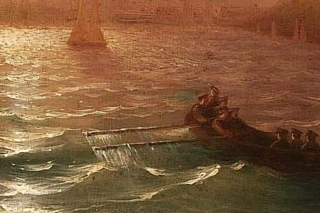 Фрагмент Вид на Одессу ночью