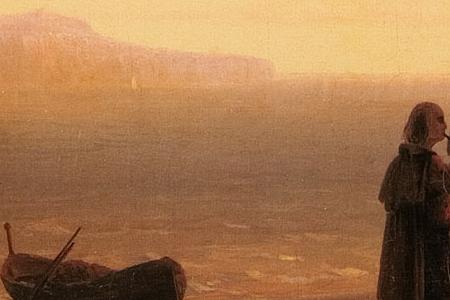 Фрагмент Вид на о.Капри. 1845