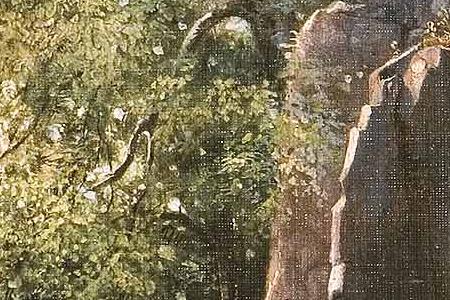 Фрагмент Вид на острове Валааме.1858.