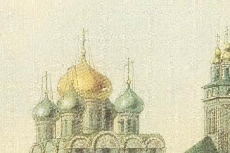 Фрагмент Вид Новодевичьего монастыря.