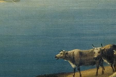 Фрагмент Вид реки в Сбири. 1817.