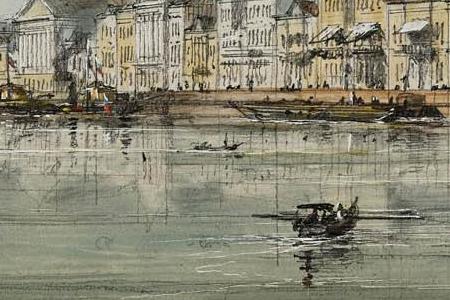 Фрагмент Вид Санкт-Петербурга с Невы