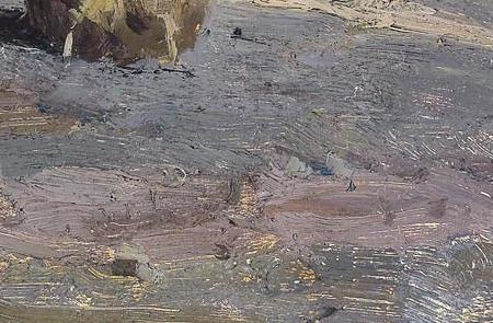 Фрагмент View of a Village at Night