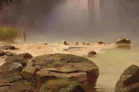 Фрагмент View of Lake Koenigssee with St Bartolomei