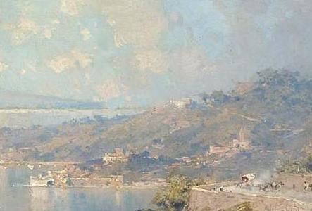 Фрагмент VIEW OF POSILIPO NEAR NAPLES