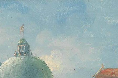 Фрагмент View of Santa Maria della Salute in Venice