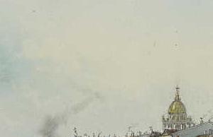 Фрагмент VIEW OF ST PETERSBURG FROM THE NEVA 1854