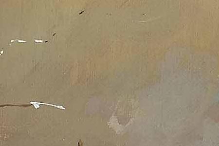 Фрагмент view of the Porte St Martin in winter Paris