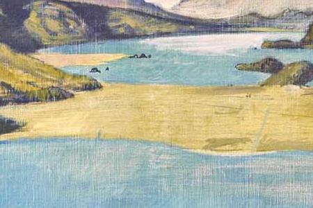 Фрагмент VIEW ON LAKES SILVAPLANA AND SILS