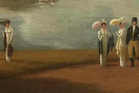 Фрагмент VIEW OVER THE GREAT LAKE AND THE CAMERON GALLERY, TSARSKOE SELO