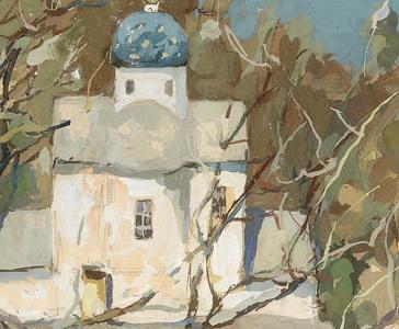 Фрагмент View with Church