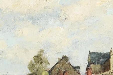 Фрагмент VILLAGE AU BORD DEUNE RIVIERE