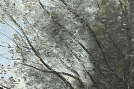 Фрагмент Ville d Avray l tang l arbre pench