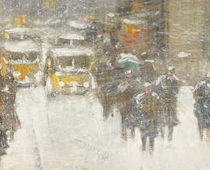 Фрагмент WALL ST IN WINTER