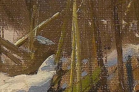 Фрагмент Winter landscape