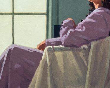 Фрагмент Winter Light and Lavender