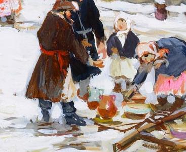 Фрагмент Winter morning