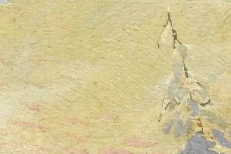 Фрагмент WINTER SUNSET WITH TROIKA