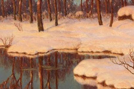 Фрагмент Winter sunset