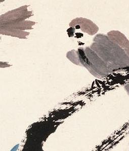 Фрагмент WISTERIA AND BIRDS