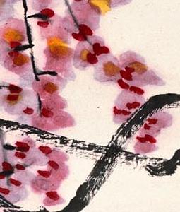 Фрагмент WISTERIA AND BIRDS