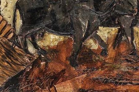 Фрагмент Woman with Bulls