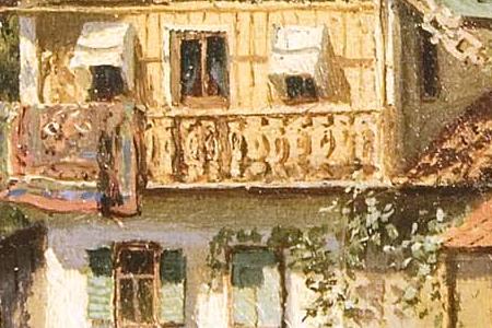 Фрагмент Южный пейзаж. 1881.