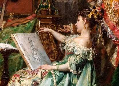 Фрагмент За мальбертом