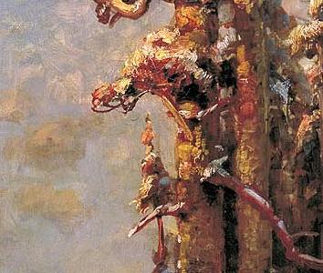 Фрагмент Закат солнца зимой