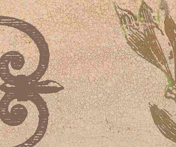 Фрагмент Зеленые птички на ветке