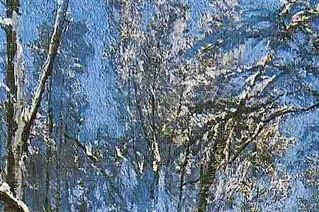 Фрагмент Зима в лесу(иней).1877.