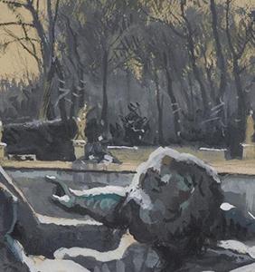 Фрагмент Зима в Версале