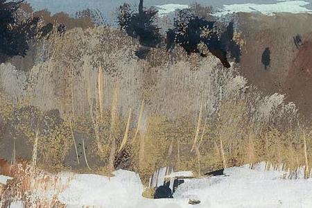 Фрагмент Зимний пейзаж