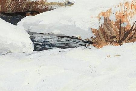 Фрагмент Зимний пейзаж