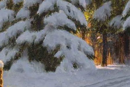 Фрагмент ЗИМНИЙ ПЕЙЗАЖ