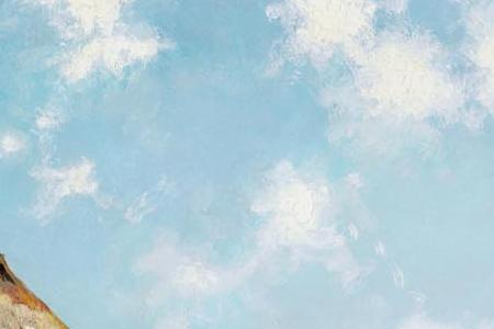 Фрагмент Зимний пейзаж в Альпах