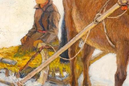 Фрагмент Зимняя повозка