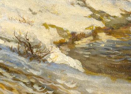 Фрагмент Зимняя сцена на Волге