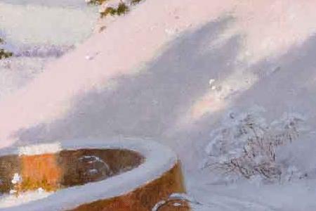 Фрагмент Зимой в горах