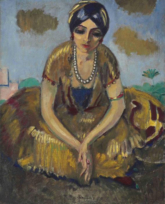 Египтянка в жемчужном ожерелье