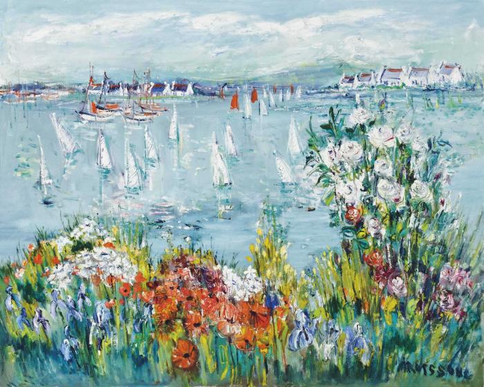 Fleur et bateaux