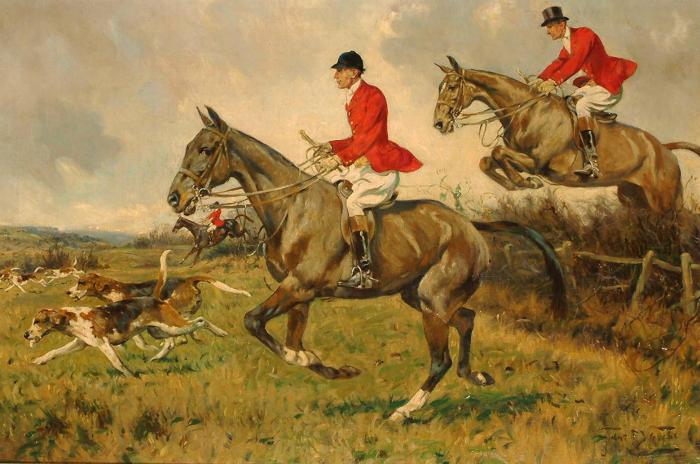 Huntsman taking a fence