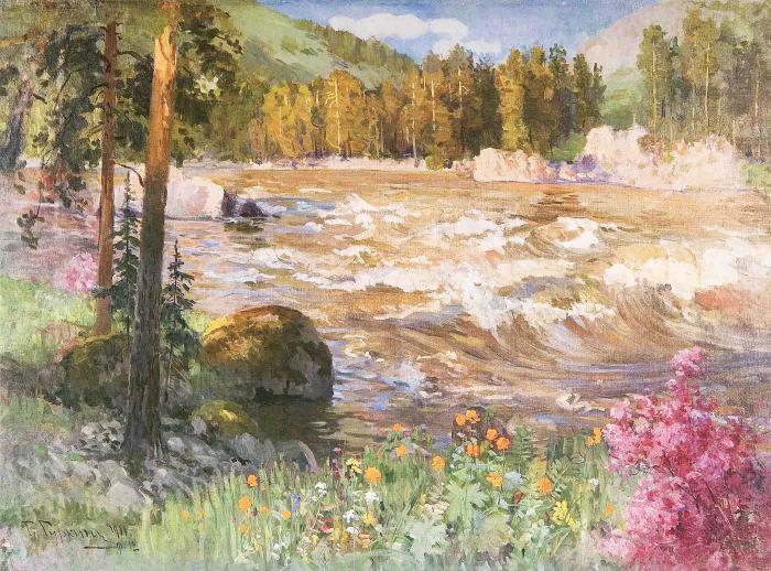 Катунь весной.