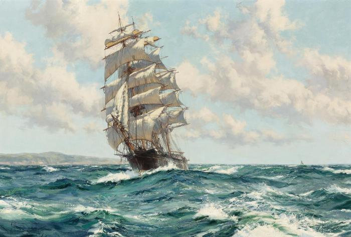 LAND HO THE CLIPPER SHIP NORTH AMERICA