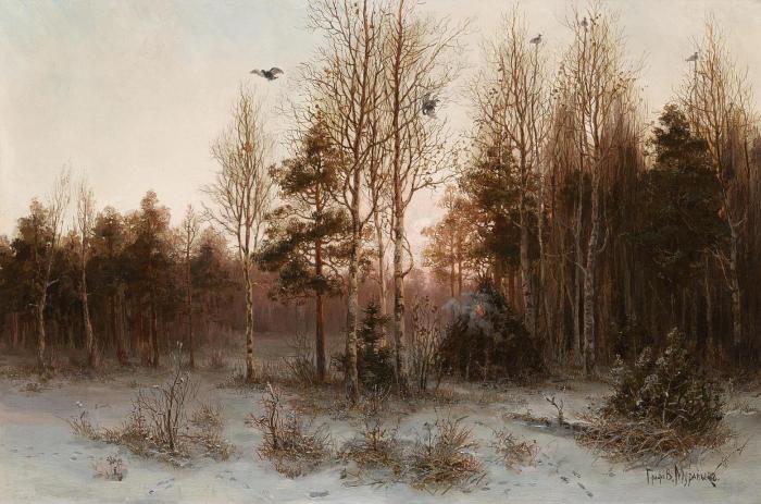 Лес на рассвете