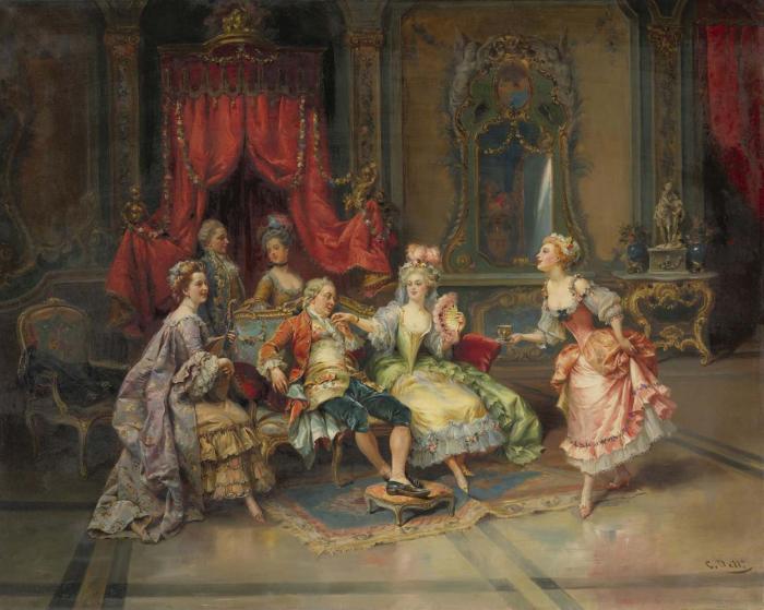 LOUIS XV IN THE THRONE ROOM