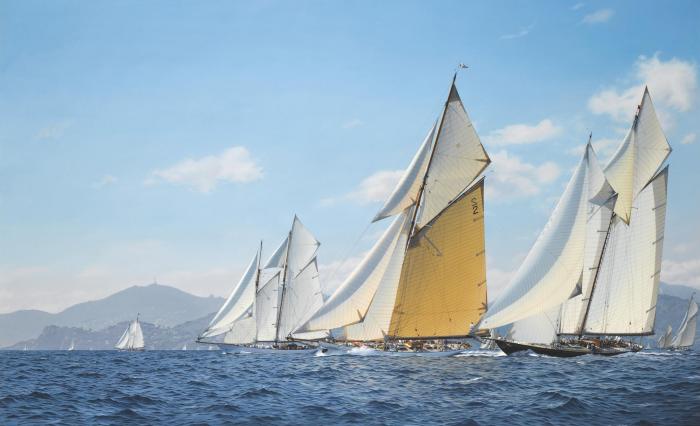 Lulworth flying past Mariette - 1st Leg of Friday\