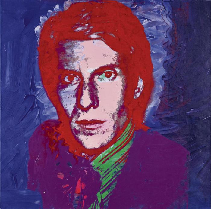 lYVES SAINT LAURENT синий фон